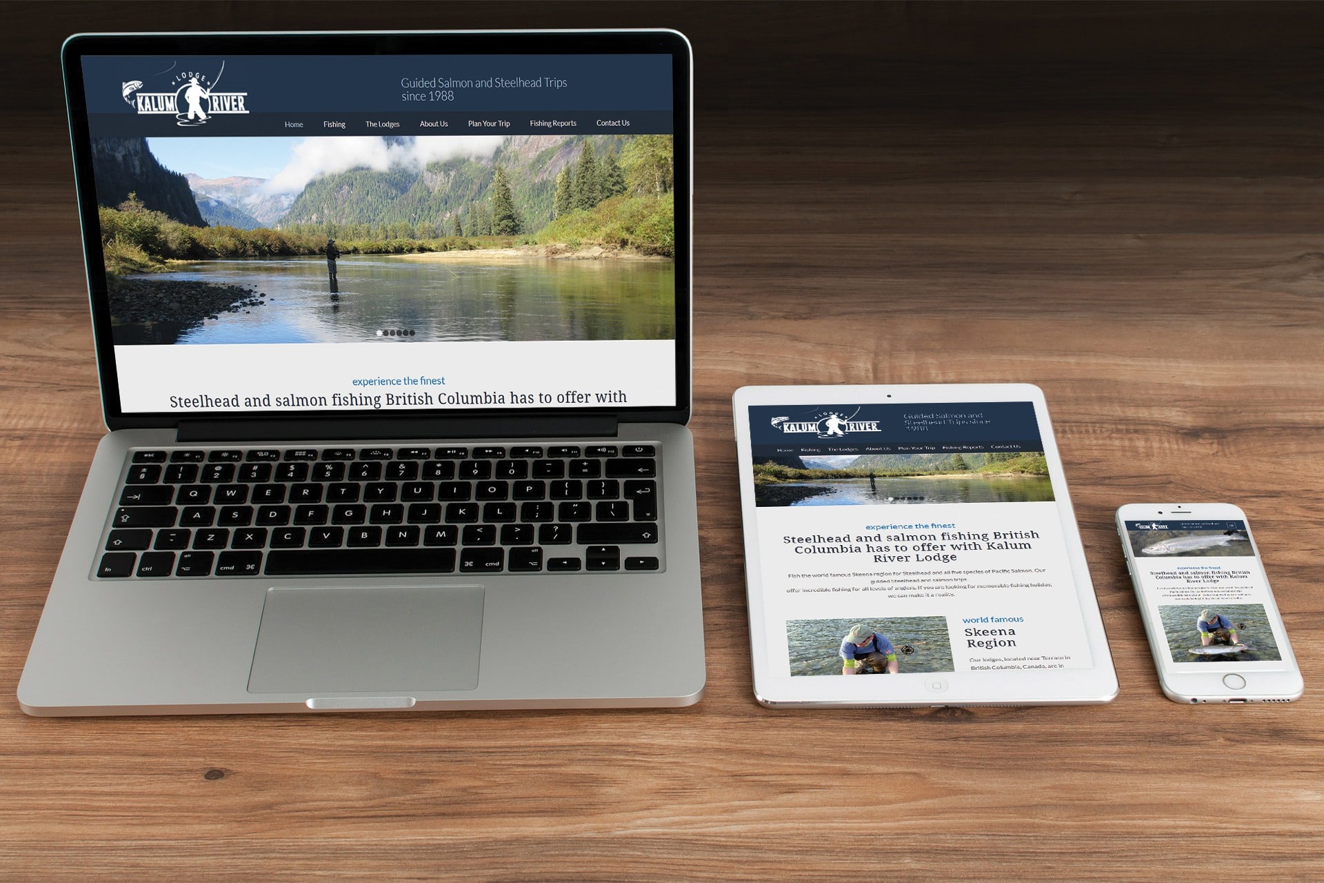 Fishing Guide Website Design